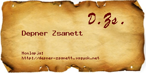 Depner Zsanett névjegykártya