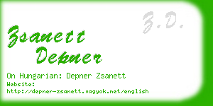 zsanett depner business card